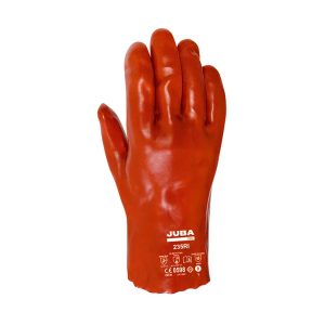 Guante JUBA Pvc Rojo Doble Capa C/Soporte Algodón  235 Ri