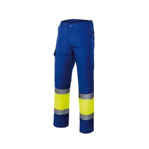 Pantalón Av Bicolor Forrado Combinado Velilla 156
